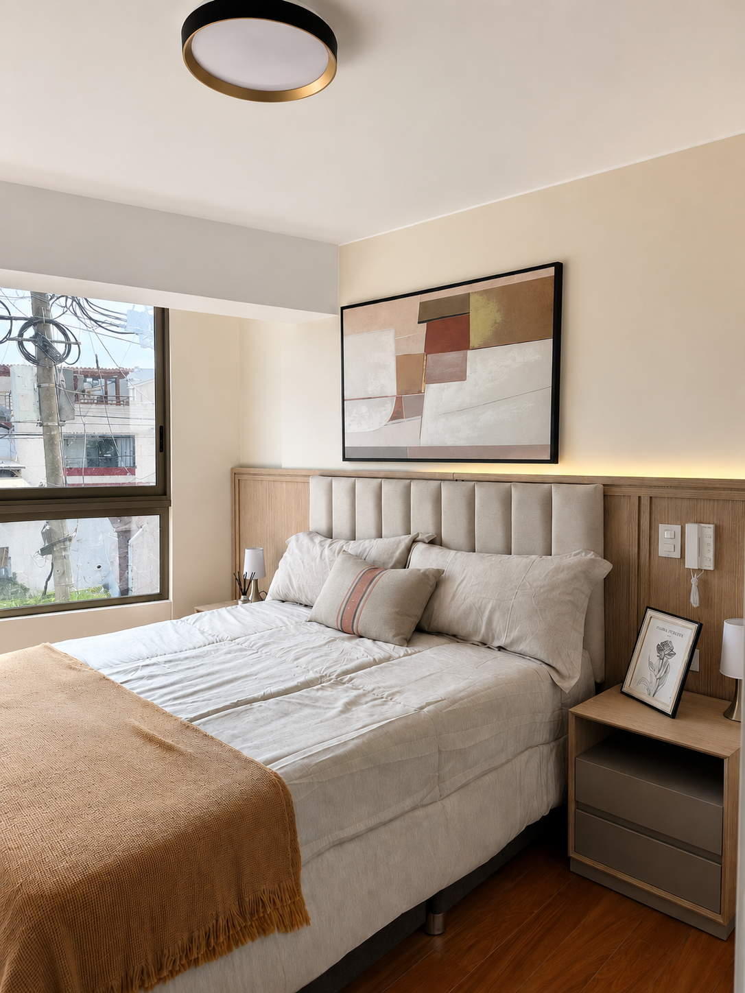 Interior del proyecto Samoa — dormitorio