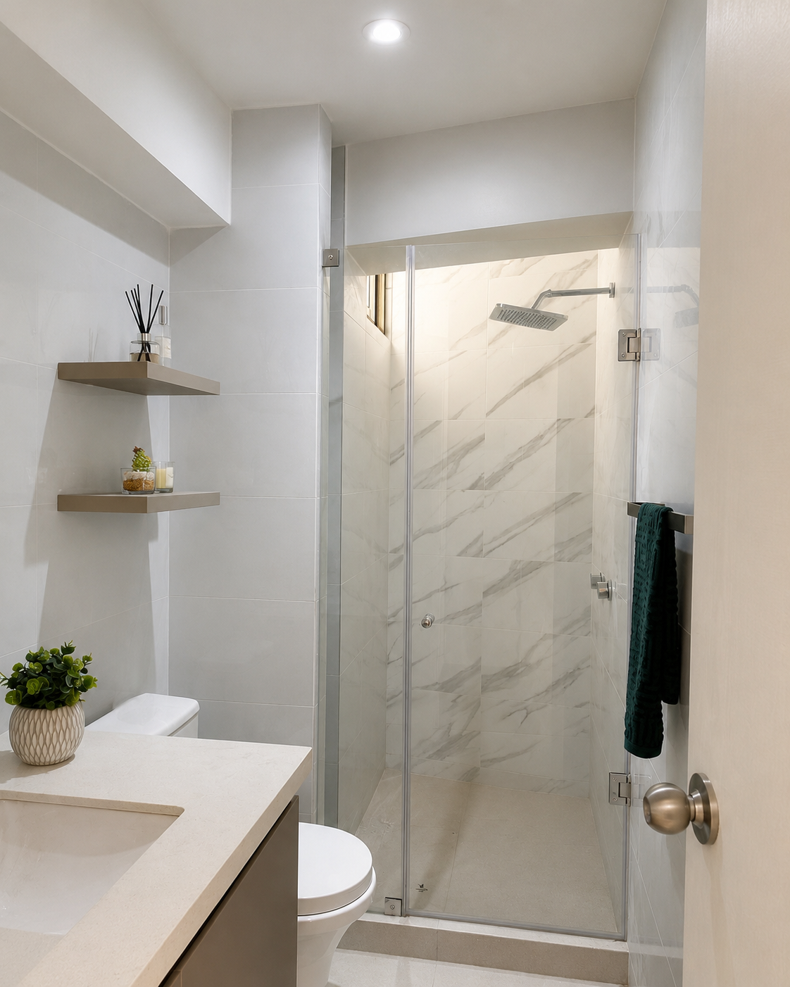 Interior del proyecto Samoa — baño